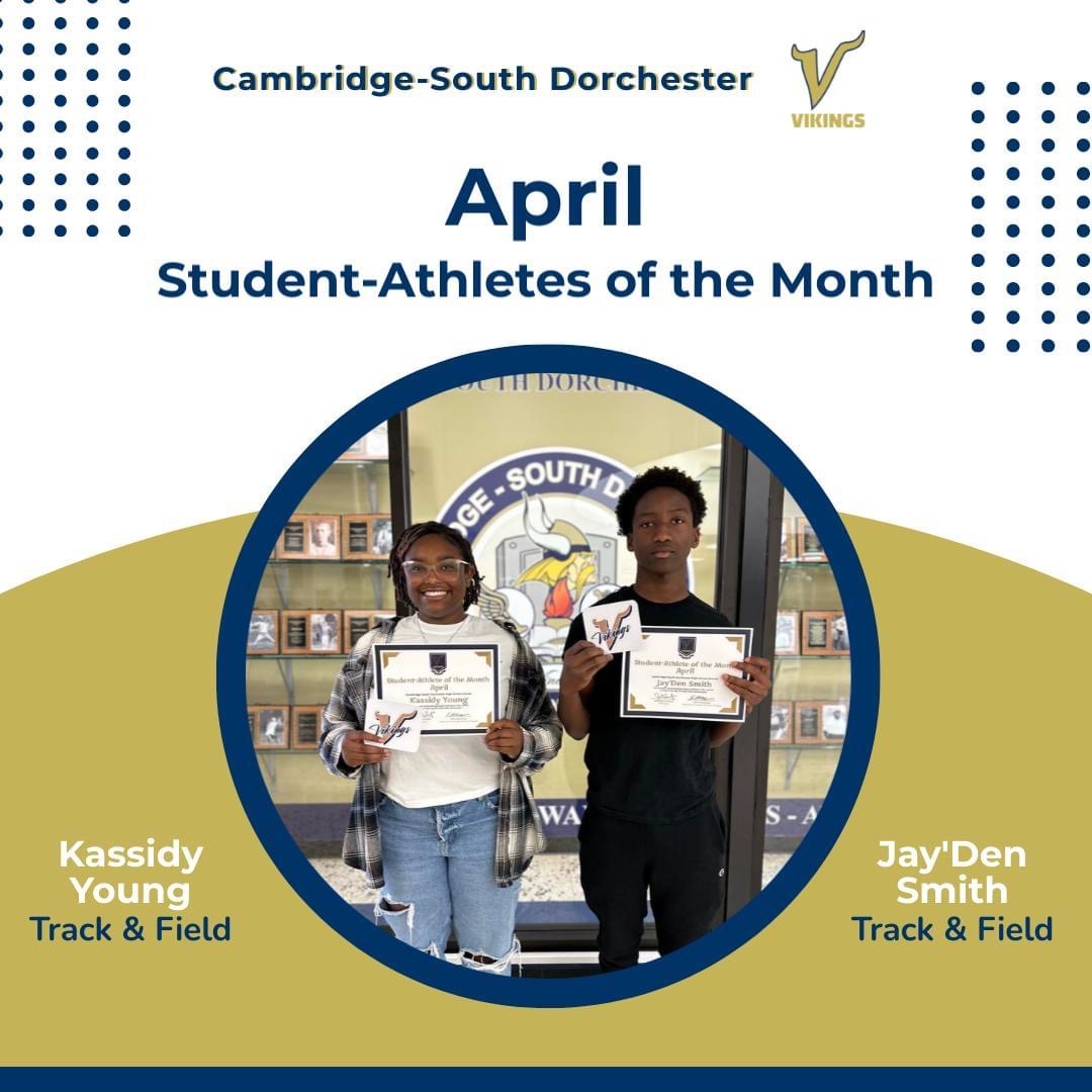 Junior Kassidy Young is a 3 sport standout &amp; member of the DCTC Biomedical program. Kassidy has the school record with a throw of 100’ 1”.
 Junior Jayden Smith is a silent leader . Jay’Den is currently ranked first in the state in 110m Hurdles!