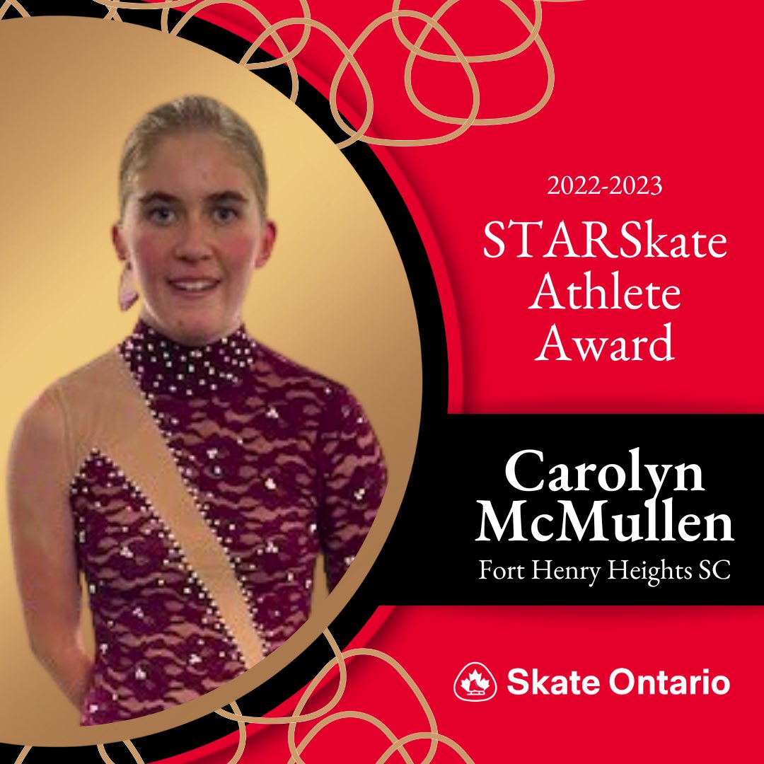 SkateOntario's tweet image. Congratulations to the 2022-2023 STARSkate Athlete Award recipient, Carolyn McMullen from Fort Henry Heights SC! #SkateOntarioProud
 
Thank you to everyone who took the time to nominate outstanding individuals and clubs/skating schools for the Skate Ontario Recognition Awards…