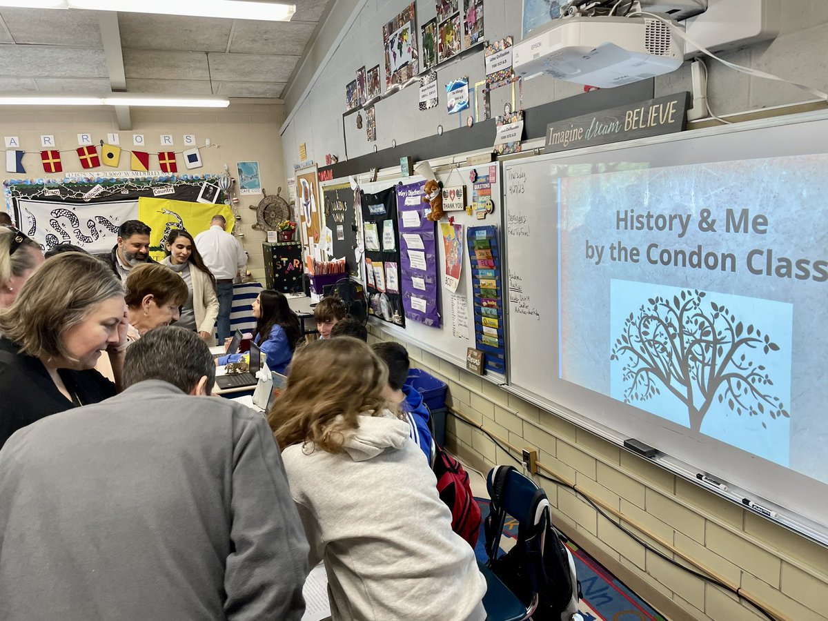 MauraECondon's tweet photo. It started with an interview. That led to research, discoveries, and finally the opportunity to present. So many interesting stories &amp; histories shared today! #medfieldps #dalecorevalues #beproudbedale https://t.co/Tv48JzdGSH