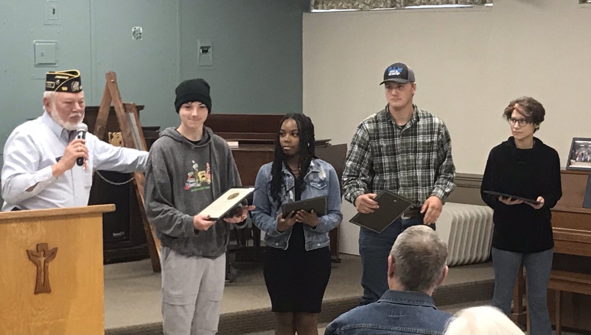 Lincoln Academy’s American Legion Award Winners
