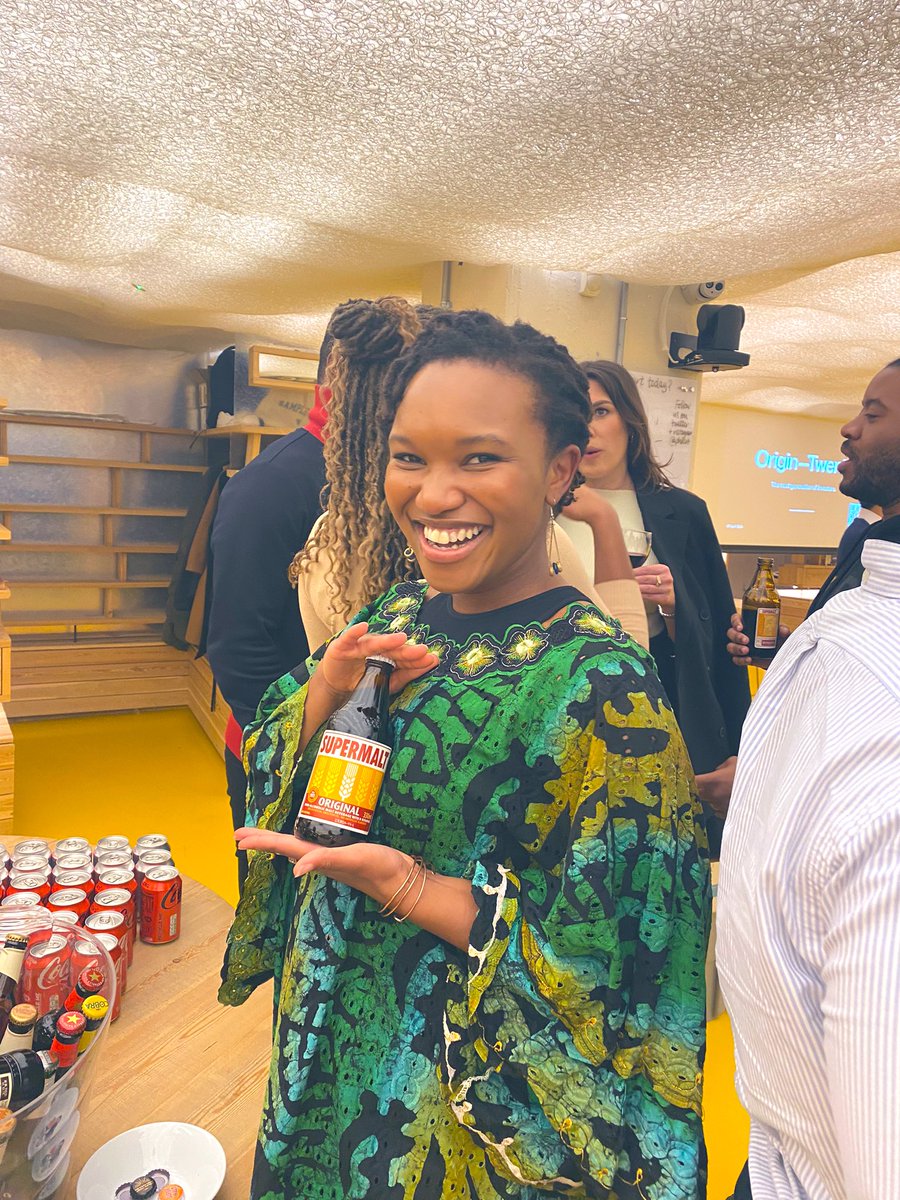 rumbimak's tweet photo. Hosted a whole @OriginTwenty event this evening with some incredible people in attendance  (thank you @localglobevc for being the best hosts) and the only photos I have are of me and Supermalt 😂😂😂 https://t.co/ml0Ge0L4WO