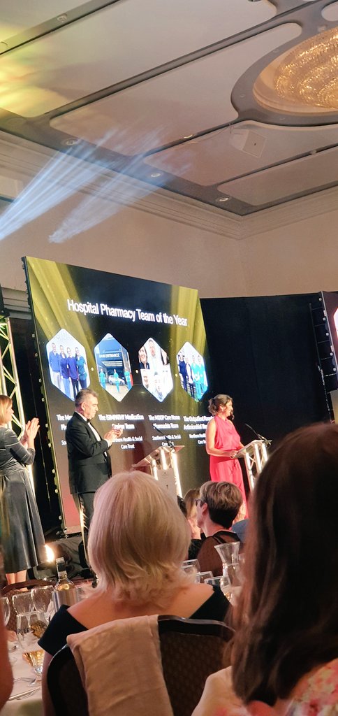 MMurphympharm's tweet photo. Great evening at the @kyronmedia NI Healthcare Awards representing rheumatology for the SHSCT and congrats to my colleagues in the mental health pharmacy team on winning hopsital pharmacy team of the year!! #pharmacy #nihealthcareawards 💊🎉 https://t.co/iZatZceL9j