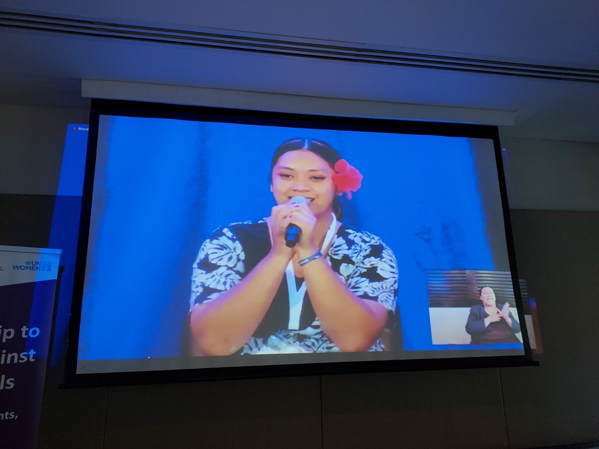 tarachetty's tweet photo. "I believe every girl or woman should be granted respect & be able to reach her full potential. Her gender does not limit her capabilities"
Amylia Katoa of @TalithaProjectT dropping some wisdom on the final panel of the #PacPreventionSummit #YoungWomenLead #GirlsLead βπΎπ https://t.co/gHp9b2jpvl