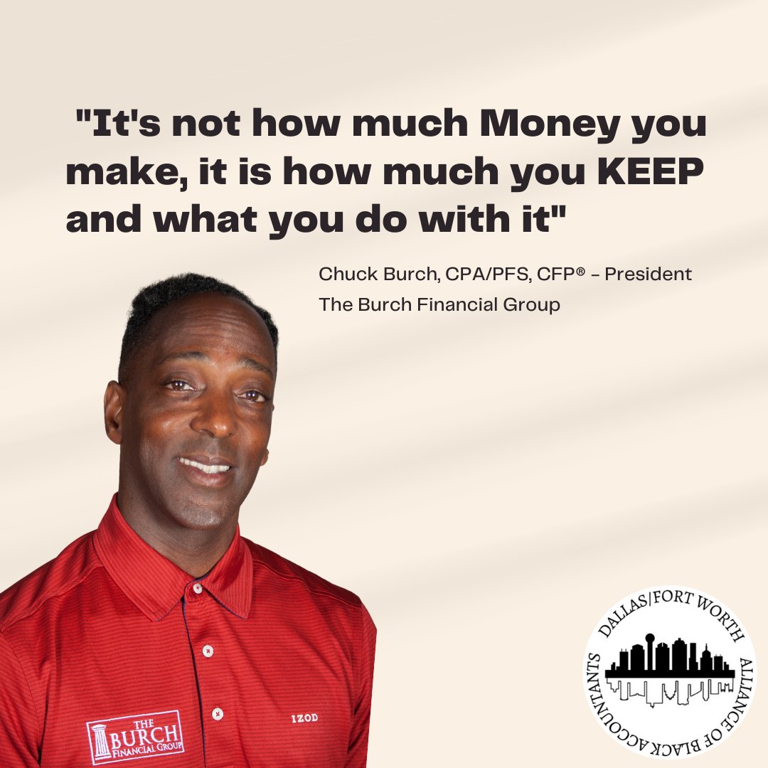 📈🤑 Money is an essential aspect of our lives, and most of us work hard to earn it. However, the amount of money we earn does not necessarily define our financial success. What matters more is how much we can save and manage that money. 💰💸 - Legacy Member, Chuck Burch