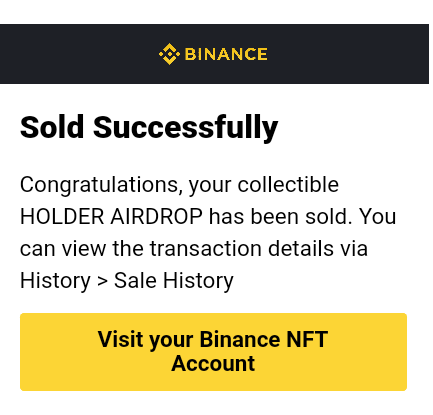 MoneyPearlRush1's tweet photo. We just sold our 1st nft on binance https://t.co/PWsrAnrhTB
