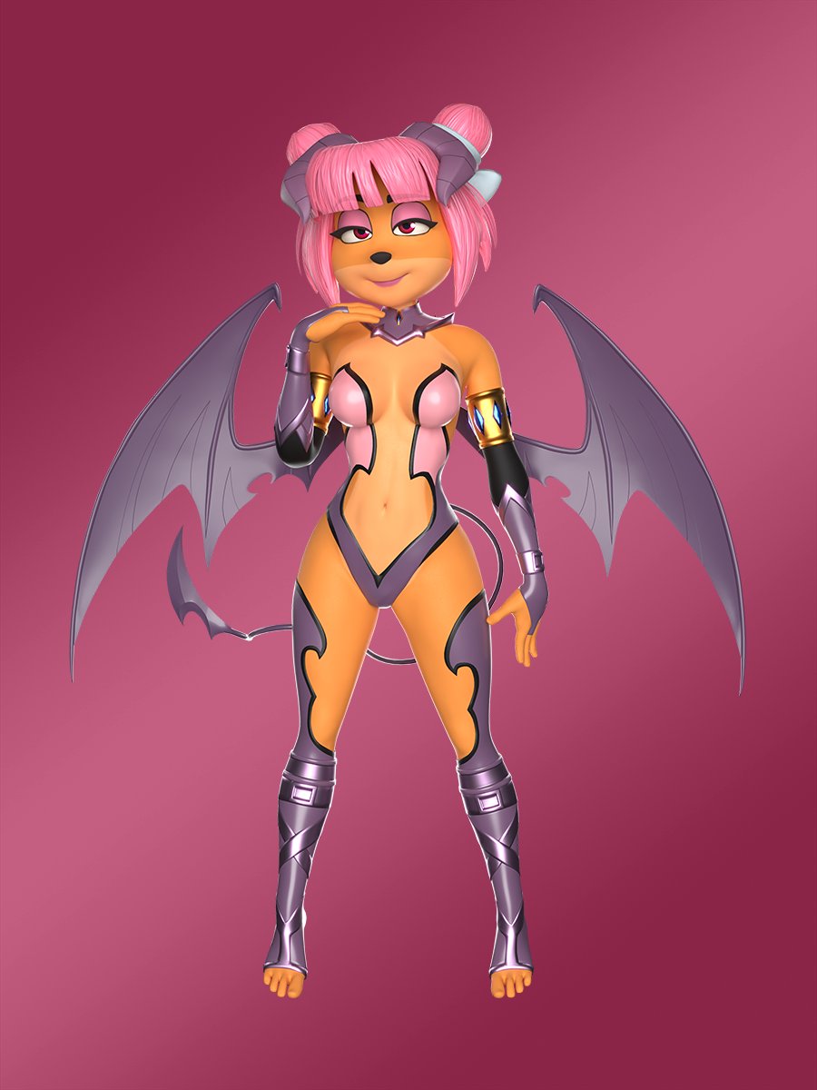 OkamiSaigo's tweet photo. In another chapter of "secret skins that didn't make it to Nitro Fueled" we have Meguccubi (or Muh Succubus). Which you would have unlocked after playing Megumi 666 times.
#3D #CTR #Crash #CrashBandicoot #MegumiBandicoot #Megumi #succubus #demongirl https://t.co/IFZt7CM87o