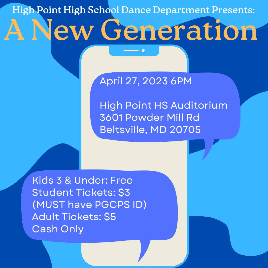 Supporting the High Point High School Spring Dance Concert!