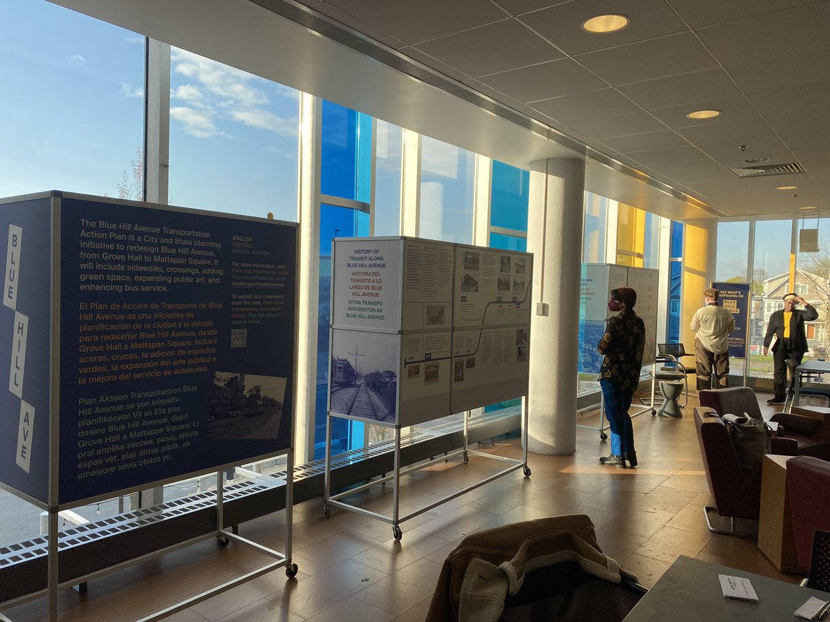 garychinster's tweet photo. Blue Hill Ave Transportation Action Plan Open House by Powerful Pathways and @CityOfBoston @MBTA at BPL Grove Hall Branch, 6-8 PM https://t.co/lr2d540jBt