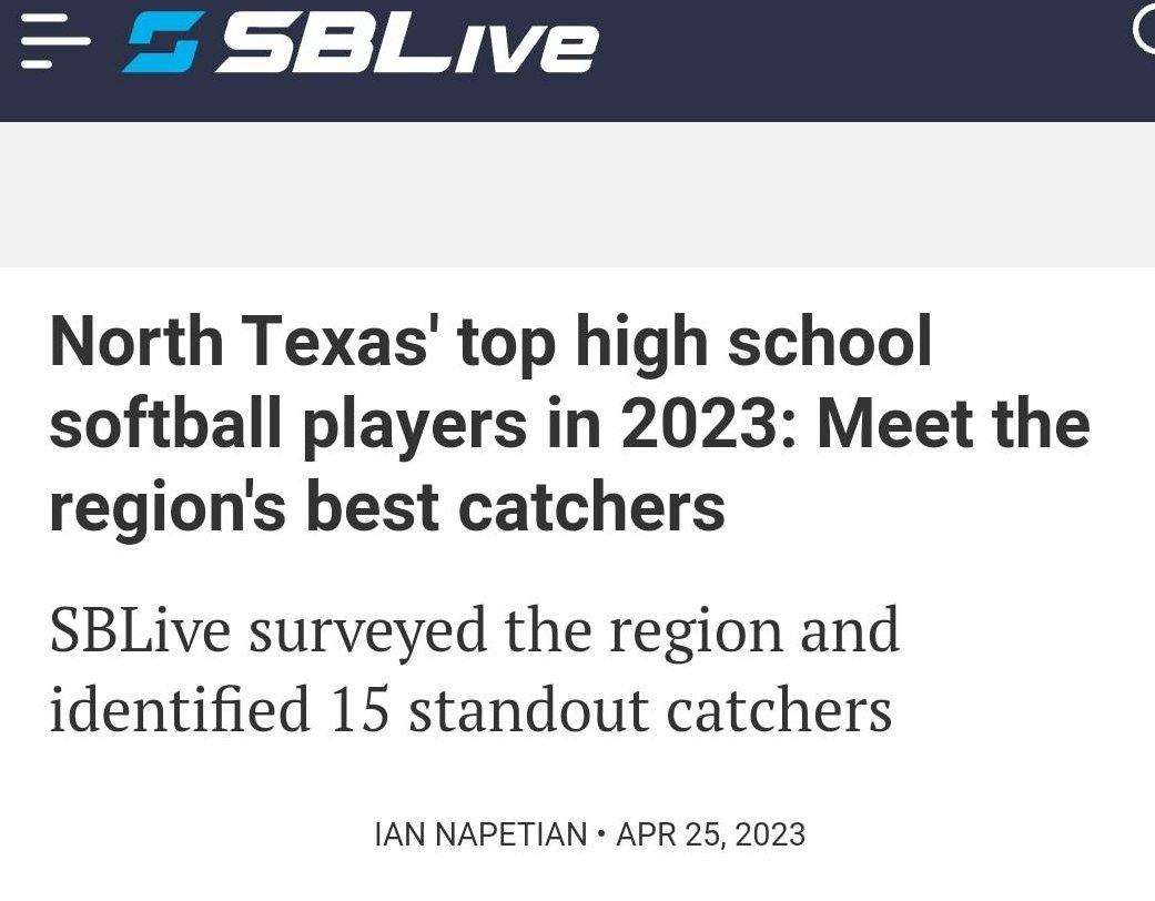haileygross24's tweet photo. Glory to God! 🙌🏼 @msmithsb16 @CoachDot_LU @SamfordSB @LipscombSB @HSBcoachallard @CassadyKimball 
North Texas' top high school softball players in 2023: Meet the region's best catchers https://t.co/9eYbRWFXWC https://t.co/9awRNELKxz