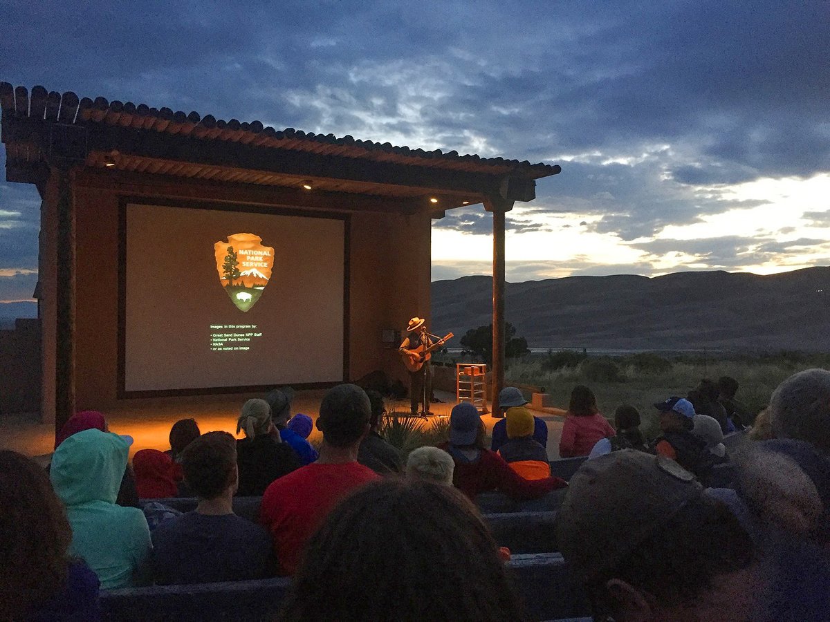 GreatDunesNPS's tweet photo. The #RangerProgram season is beginning!
· Daily porch talks begin May 1, daily afternoon programs begin May 14, and evening programs begin May 20 on Friday, Saturday, and Sunday evenings.
Check the ranger program schedule posted each week: https://t.co/5YI7FyoRel https://t.co/ukkm3mG2hM