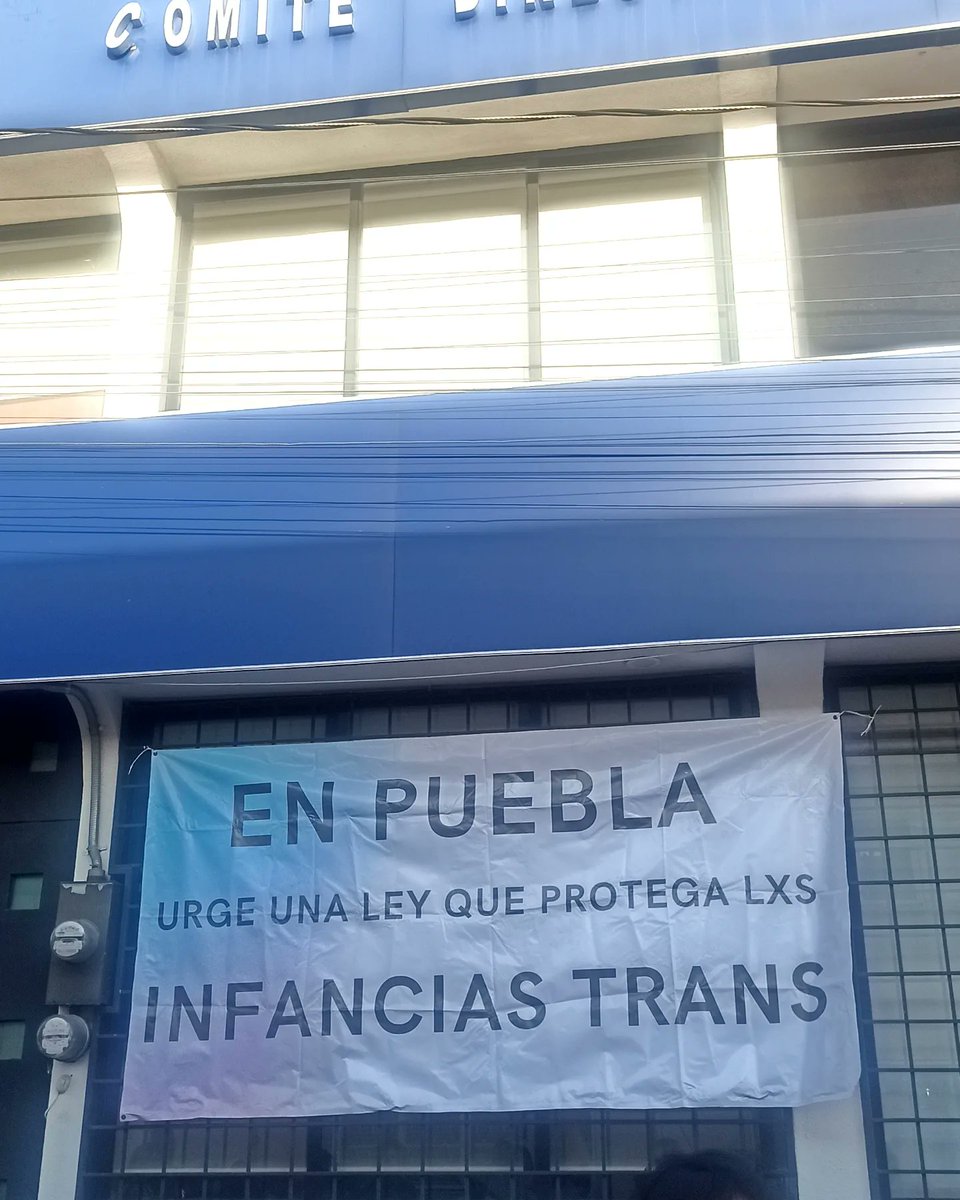 'En #Puebla no queremos al #PAN'

#Momentos del #PerreoAntifaTrans 🏳️‍⚧️ realizado frente al CDE @PANPuebla2124 vs Foro: 'Protegiendo el Futuro' de las Dios. @AmerangelLorenz y @monica_rdv.

#InfanciasTransLibres 🏳️‍⚧️
#TodasLasPersonasTodosLosDerechos