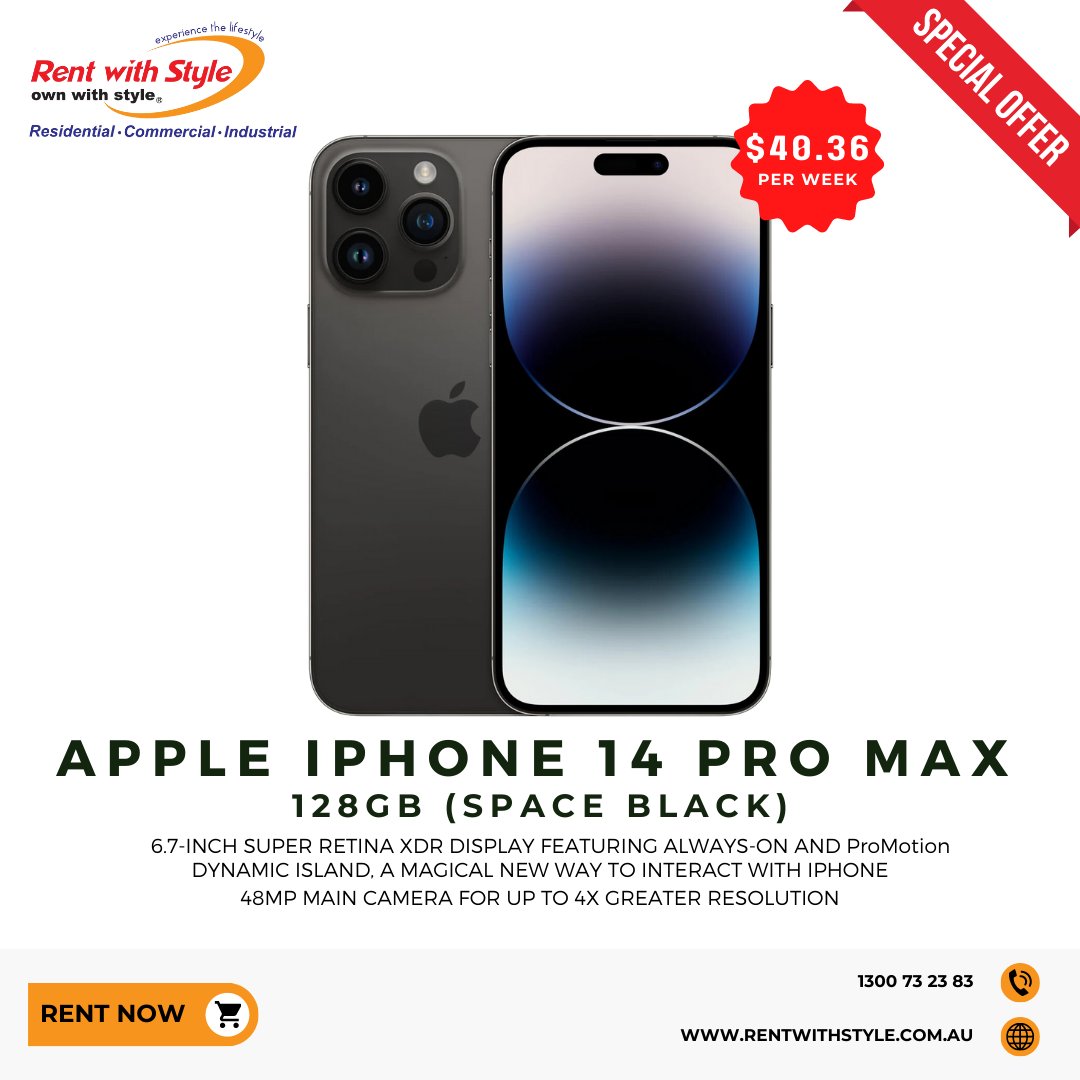 _rentwithstyle's tweet photo. For further information, visit our website, link in our bio, or contact us at 1300 73 23 83

#rentwithstyle #rentalappliances #leasingproducts #iphone14 #iPhone14max #iphone14 #iphone14pro #iphone14maxpro #iphone14plus #iphone14mini #iphone14series #iphone14promax #IP14Series https://t.co/DNz0ROP98M