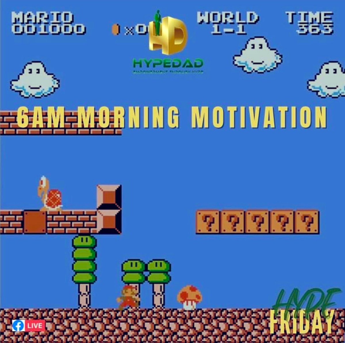 thmfoundation's tweet photo. Tomorrow is our favorite day of the week… HYPE FRIDAY!! Don’t forget to join us at 6AM EST‼️‼️💚 #hypefriday #hypedad #thehypemanfoundation https://t.co/hOSS8ScbCS