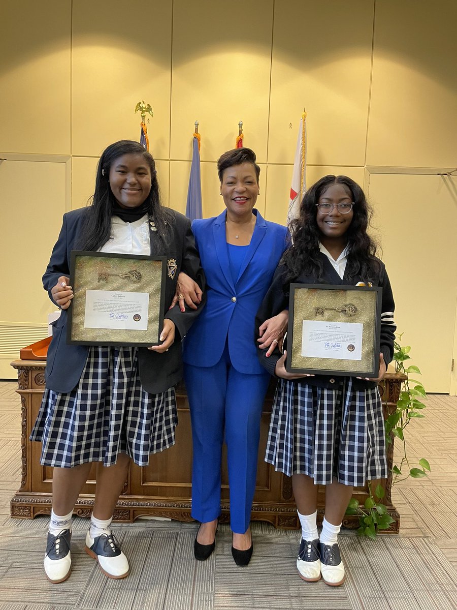 You are role models for our youth and particularly young women! I want to thank you for challenging yourselves and embracing the opportunity to learn something new and grow! 

Stay committed, excel at your work, &amp; take advantage of the opportunities being presented before you!⚜️