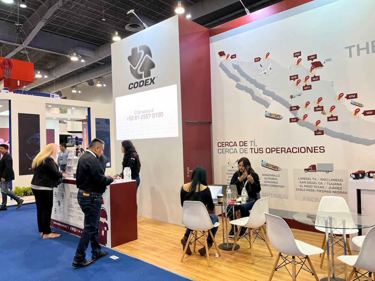 GrupoCodexAA's tweet photo. Continuamos en el segundo día de actividades en The Logistics World  | SUMMIT &amp; EXPO🌐
Recuerda que te esperamos en nuestro stand 3524, donde con gusto te atenderemos y proporcionaremos información de los servicios con los que contamos.
@thelogisticswd #TLWSUMMITEXPO #CODEX https://t.co/CByX0mhmIb