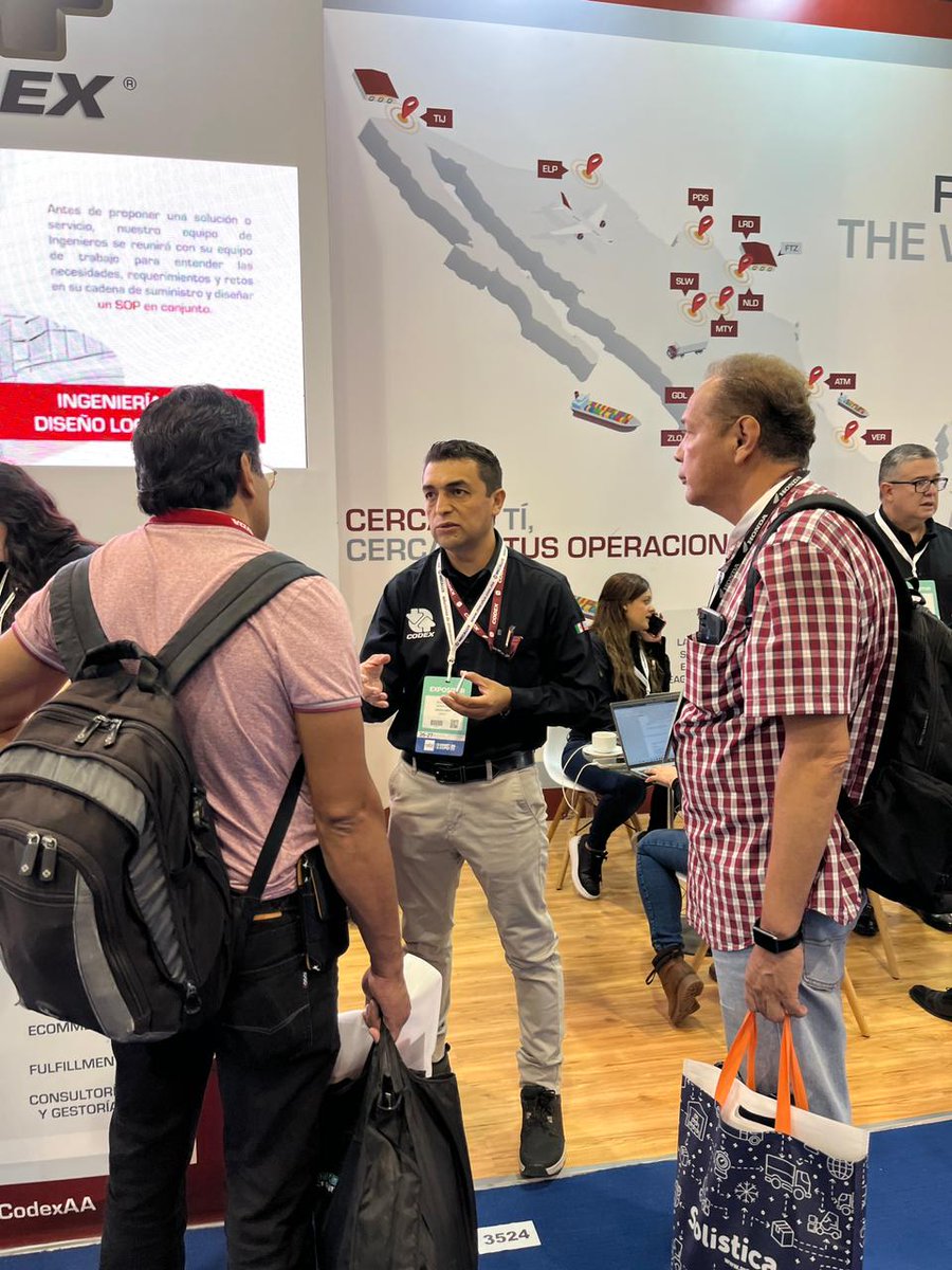 GrupoCodexAA's tweet photo. Continuamos en el segundo día de actividades en The Logistics World  | SUMMIT &amp; EXPO🌐
Recuerda que te esperamos en nuestro stand 3524, donde con gusto te atenderemos y proporcionaremos información de los servicios con los que contamos.
@thelogisticswd #TLWSUMMITEXPO #CODEX https://t.co/CByX0mhmIb