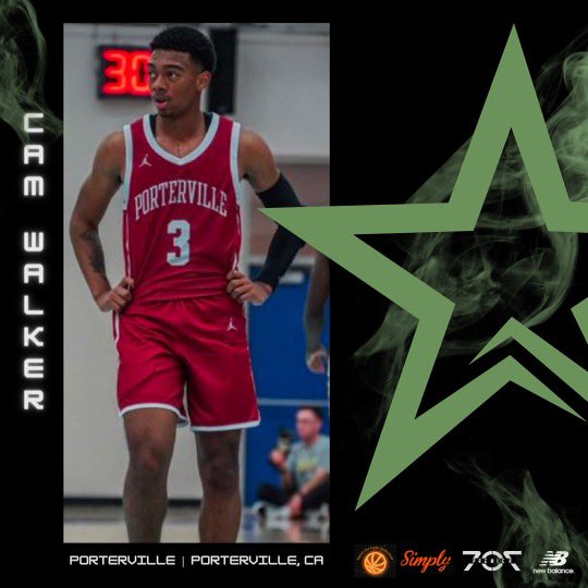 Cameron Walker (Porterville) will be representing the Central Valley Conference. The Cal State Stanislaus commit  will be playing at our event on May 6th at Napa Valley College. Walker averaged 11.5 points, 4.2 assists and 4.1 rebounds last season.
