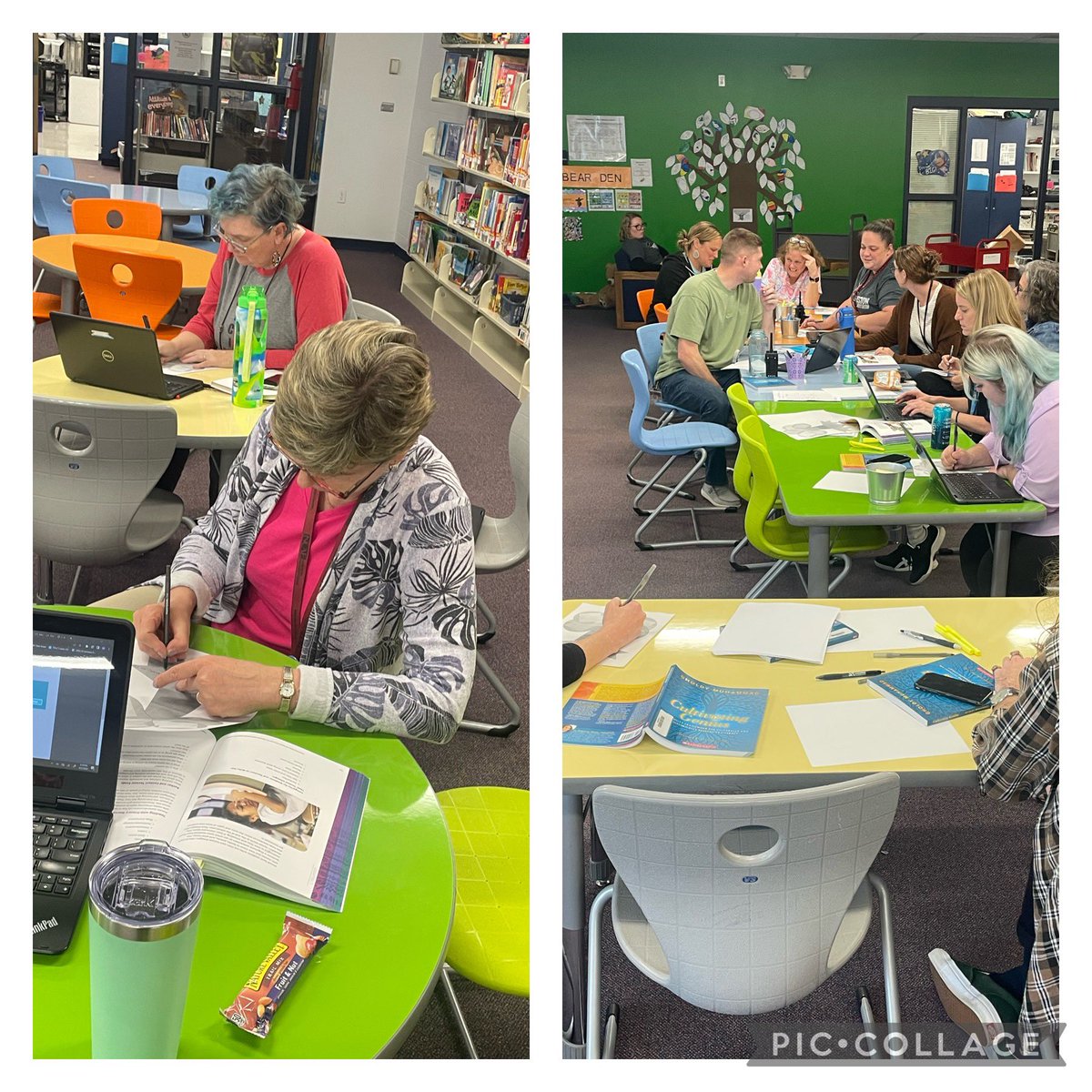 Had an incredible staff PD led by our literacy team. Teachers created textual lineages of impactful books, music , and poetry that shaped their lives. We learned about each other’s collective history and identity and why this is important to do with our students. #HRL <a href="/JennReed23/">Dr. Jennifer Reed</a>