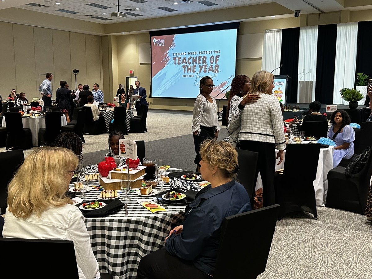 RichlandTwo's tweet photo. Tonight we recognize all of our Teachers of the Year at our 2022-2023 TOY Banquet!
#WeAreRichlandTwo https://t.co/Ub26naCg4Y