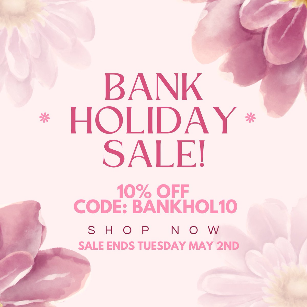 Did someone say Bank Holiday Weekend Sale? 

Follow the link the the webpage in our bio!
