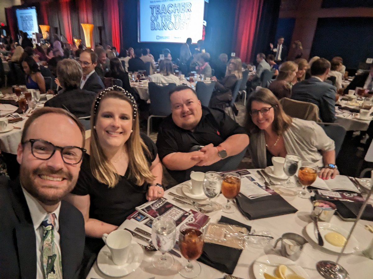 Excited to celebrate <a href="/CassieSigmon/">Cassie Sigmon</a> <a href="/PUESightseers/">Sigmon's Sightseers</a> tonight <a href="/WCPSS/">Wake County Public School System</a> TOY Banquet!  It's always a joy to take a moment and celebrate the successes of our teachers. Congratulations Cassie and all TOY of Wake! #TOYCelebration