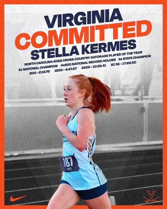 Stella Kermes is a Cavalier AGAIN! Huge congrats to one of my favorite humans, <a href="/KermesStella/">Stella Kermes</a> is headed to Virginia!

I’m gonna miss her huge smile and can-do energy in my daily life, but I know she’ll be in the perfect place with Coach Joelle and Coach Vin

Go Hoos! <a href="/UVATFCC/">Virginia Track & Field and Cross Country</a>