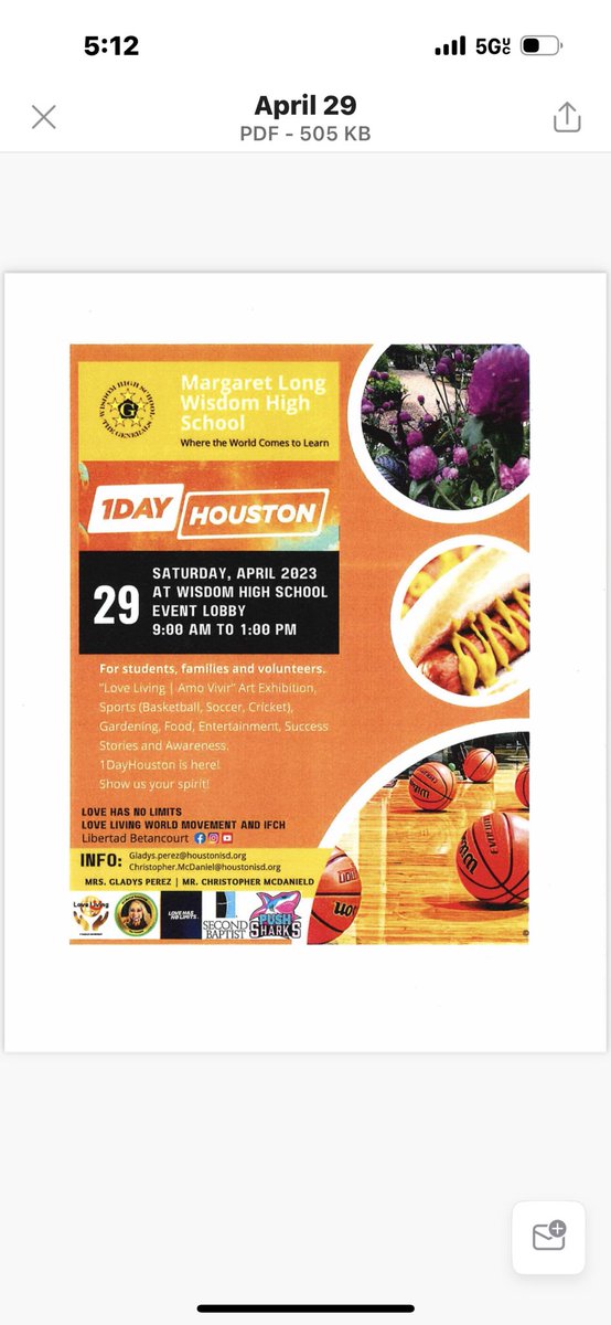 Sandra Garza (@san_gza) on Twitter photo Back to Back Event !
Please join us on April 28th and
April 29th for our Community Forums ! Food, refreshments, and lots of resources for our WHS Community!
See you there ! #WisdomHS_HISD <a href="/kbrantl19/">Kenneth Brantley II</a> @HISDFACE <a href="/HISDSupe/">Mike Miles</a> Back to Back Event !
Please join us on April 28th and
April 29th for our Community Forums ! Food, refreshments, and lots of resources for our WHS Community!
See you there ! #WisdomHS_HISD <a href="/kbrantl19/">Kenneth Brantley II</a> @HISDFACE <a href="/HISDSupe/">Mike Miles</a>