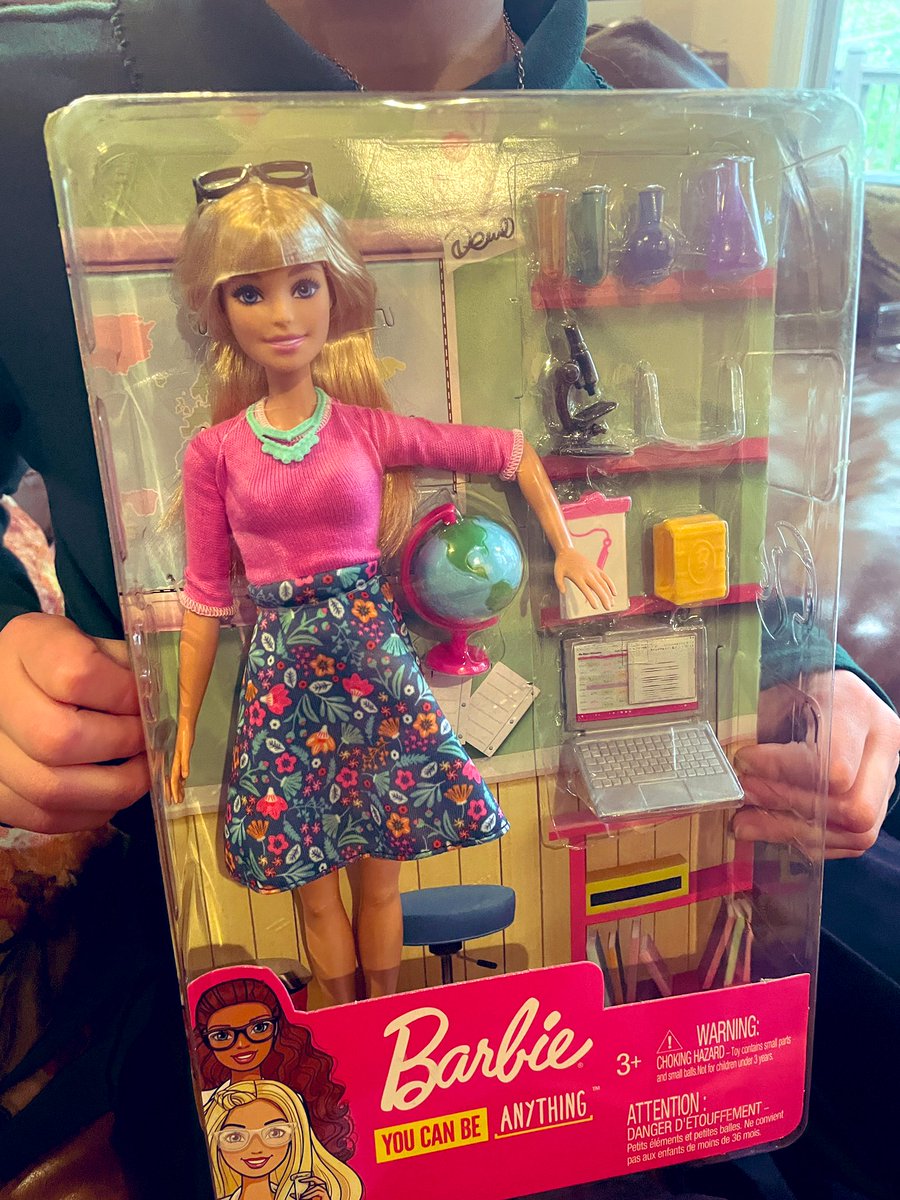 HermelinMD's tweet image. It’s #LabWeek2023. 
👩🏽‍🔬🥼🔬🧫🧪🩸Celebrating with a new Lab Scientist Teacher Barbie with her very own microscope, chemistry test tubes, laptop and clipboard.  
She busy collecting data, revising SOPs, performing proficiency testing and more. #LabSavesLives #Lab4Life #WOMENinstem