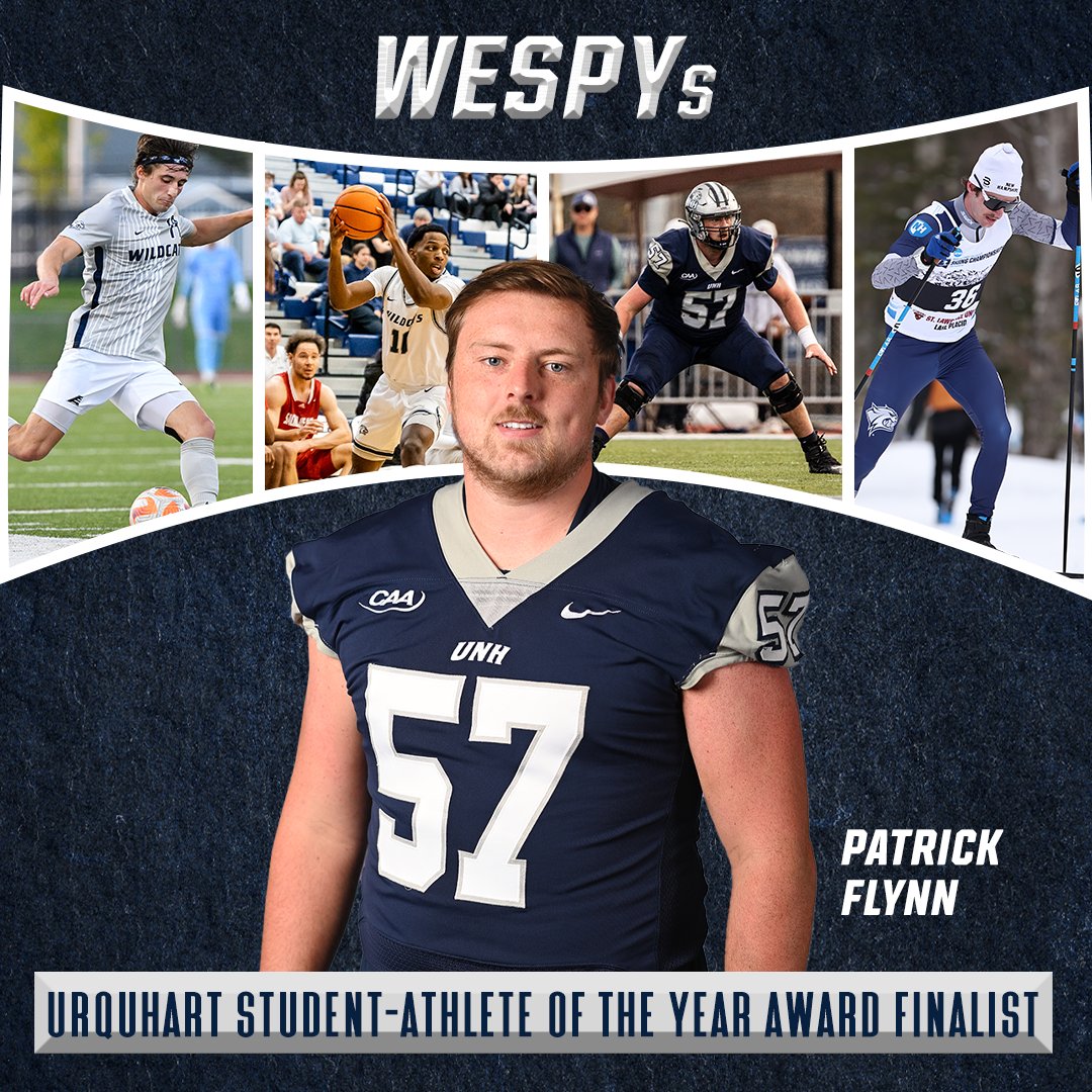 UNH_Football's tweet photo. Congrats to our Patrick Flynn for being named 1 of 4 men's team finalists for the prestigious Jim Urquhart Student-Athlete of the Year Award! #WESPYs #BeTheRoar

The winner will be announced May 9.

Finalists ➡️ https://t.co/DJGdHLNTfq https://t.co/bzc9oeHlIa