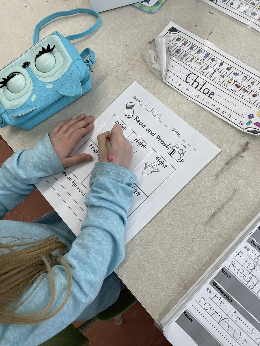 mrsbowesteaches's tweet photo. Excellent job to group 5 this morning who completed a Read and Draw activity during Literacy Centers. These students read words with the long I (igh) or (ie) sound and drew pictures to match. #structuredliteracy #longvowel #readanddraw #decoding https://t.co/G7pb6WqZvx