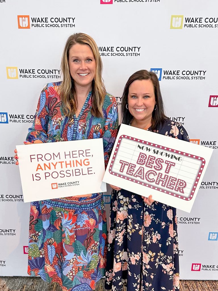 Celebrating <a href="/MrsBlairOwen/">Mrs. Blair Owen</a>, Barton Pond’s very first Teacher of the Year! <a href="/WCPSSTeam/">Team WCPSS</a> <a href="/NorthwestWCPSS/">WCPSS Northwestern</a> 🐸