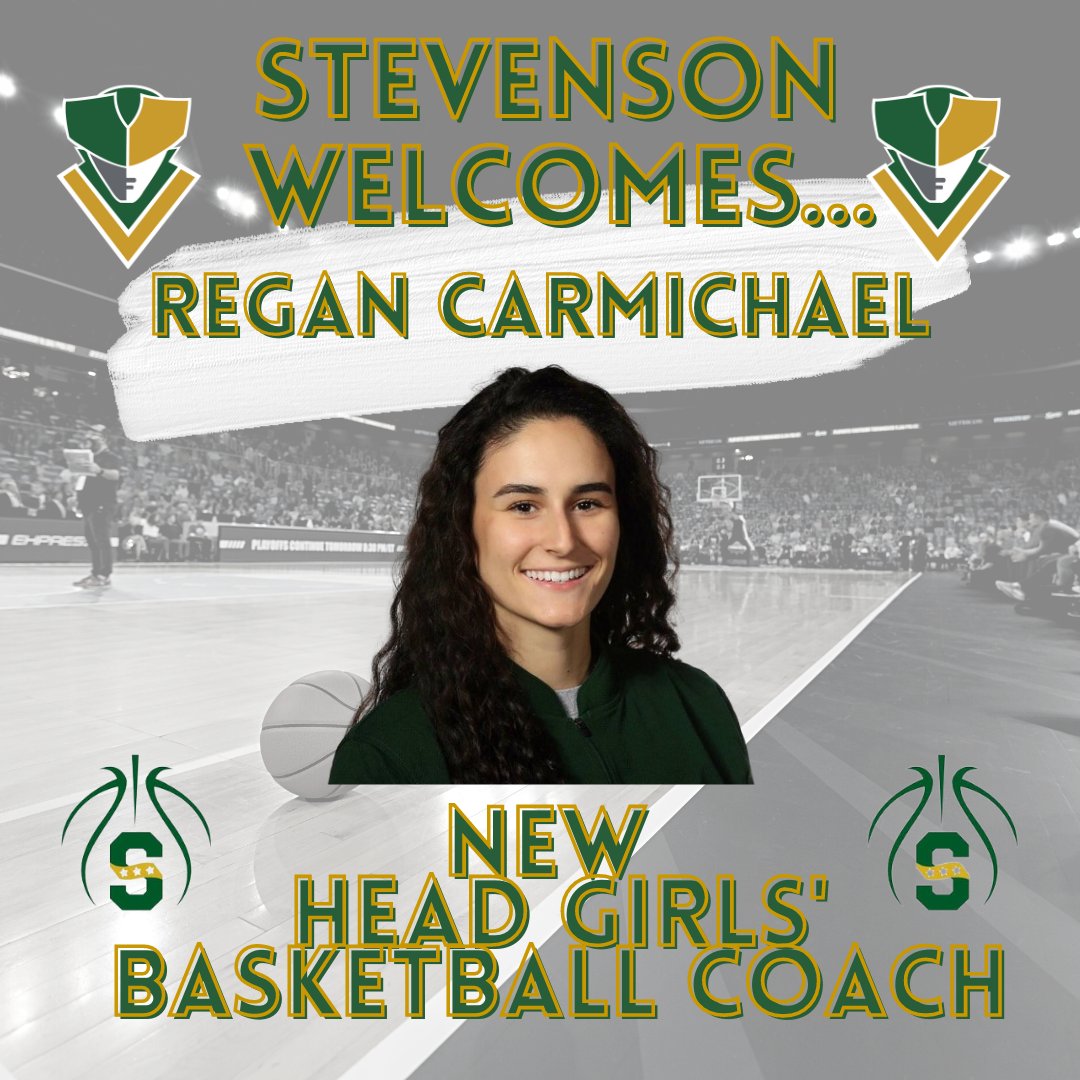 STEVENSON WELCOMES Regan Carmichael as the NEW Head Girls Basketball Coach. Carmichael comes to us with several years of playing and coaching experience. We are excited to have her on the Patriot staff! <a href="/SHS_girlshoops/">Stevenson Girls' Basketball</a> @shspatriot <a href="/stevensonhs/">Stevenson High School</a> <a href="/StatesmanSHS/">Statesman Official</a> #patriotpride