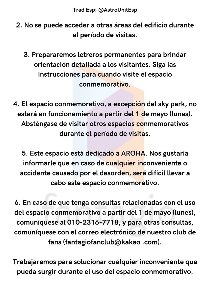 AstroUnitEsp's tweet image. 📢 [AVISO]
Aviso de cambios acerca del espacio conmemorativo (memorial) que se está llevando a cabo para Binnie

Cr Eng @ar0hahwaiting01 
Cr Esp @AstroUnitEsp 

[#ASTRO | #아스트로| @offclASTRO]