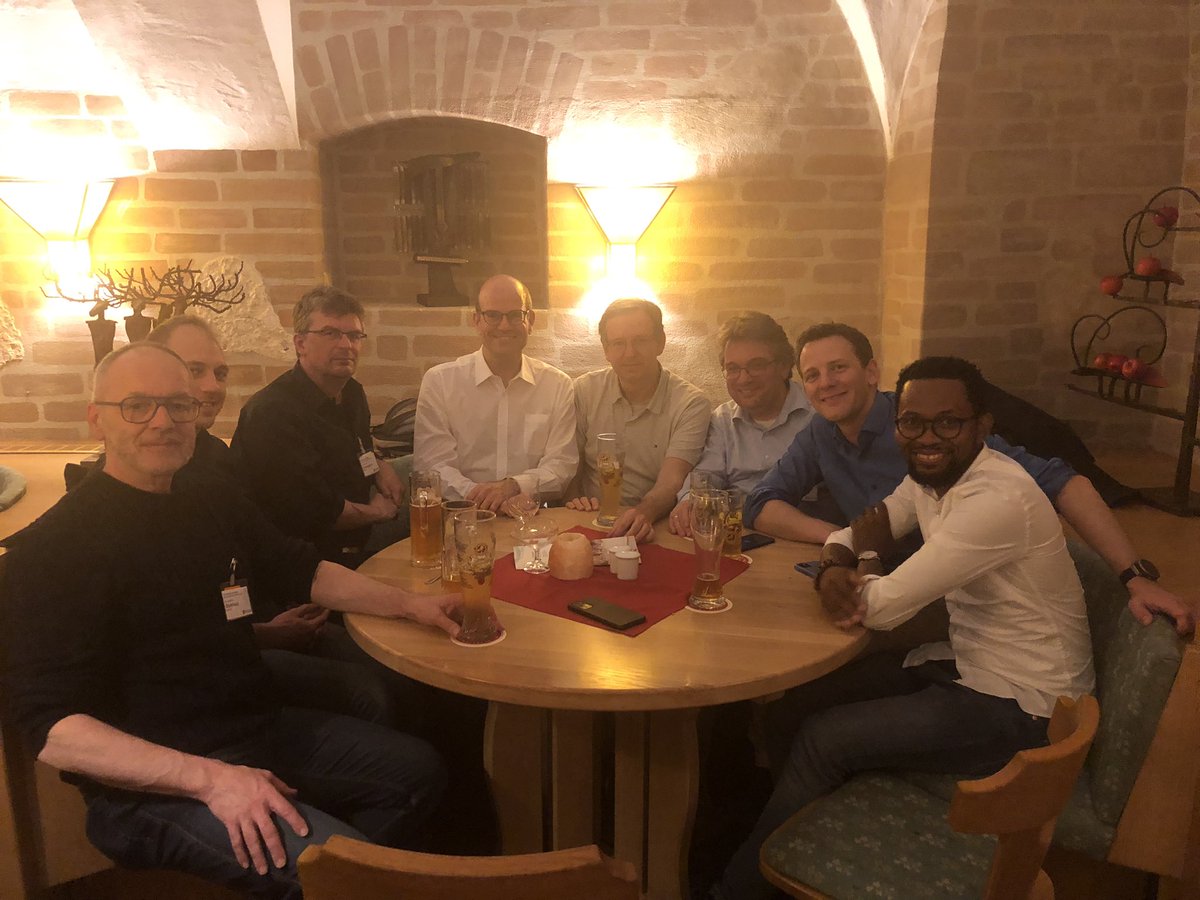 I think I need a new mobile phone for better photos… but the evening was fun! As always in the cellars of Irsee. #Irsee23 <a href="/DECHEMA/">DECHEMA e.V.</a> <a href="/ChemHaWei/">Harald Weinstabl</a> <a href="/KarlGademann/">Karl Gademann</a> <a href="/ChristmannGroup/">Mathias Christmann</a> <a href="/LarsHaustedt/">Lars Ole Haustedt</a>