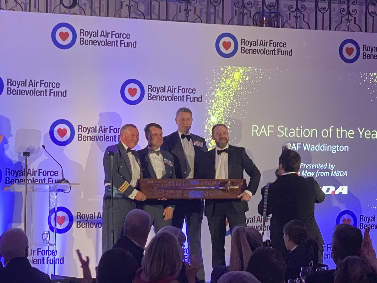 A truly inspirational night at the RAF Benevolent Fund Awards Dinner. Congratulations to all the nominees and winners - especially my table-buddies the April Fools Club! #rafbfawards