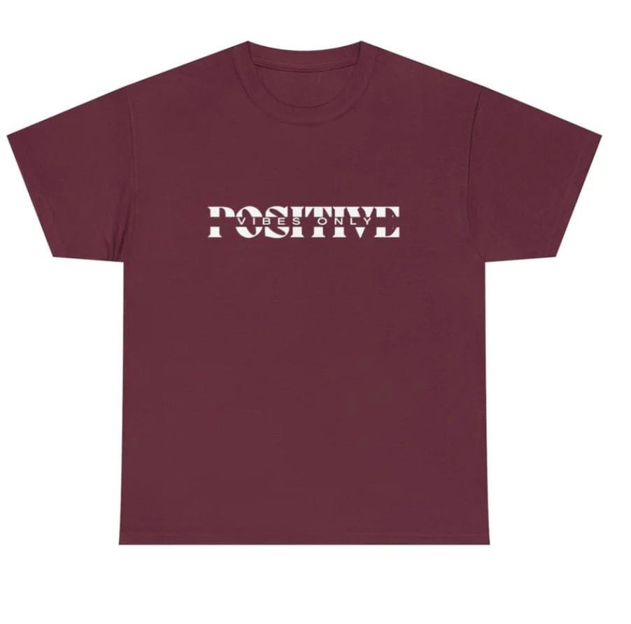 PlusOVERMinus_'s tweet photo. Check out our new Positive Vibes Only T-Shirt's now available - https://t.co/hqHSwQnl21 #PositiveVibesOnly #PositiveClothingLine #PlusOverMinus https://t.co/tSFp2zdINE