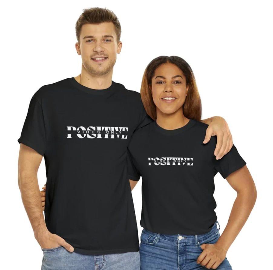 PlusOVERMinus_'s tweet photo. Check out our new Positive Vibes Only T-Shirt's now available - https://t.co/hqHSwQnl21 #PositiveVibesOnly #PositiveClothingLine #PlusOverMinus https://t.co/tSFp2zdINE