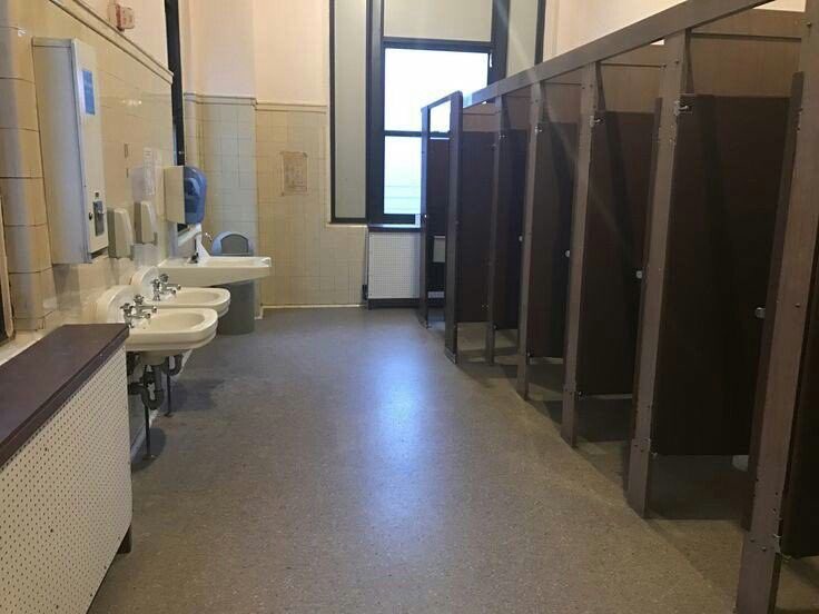 SnowlandSchool's tweet photo. Baño de hombres. https://t.co/T1fJnMfVpY
