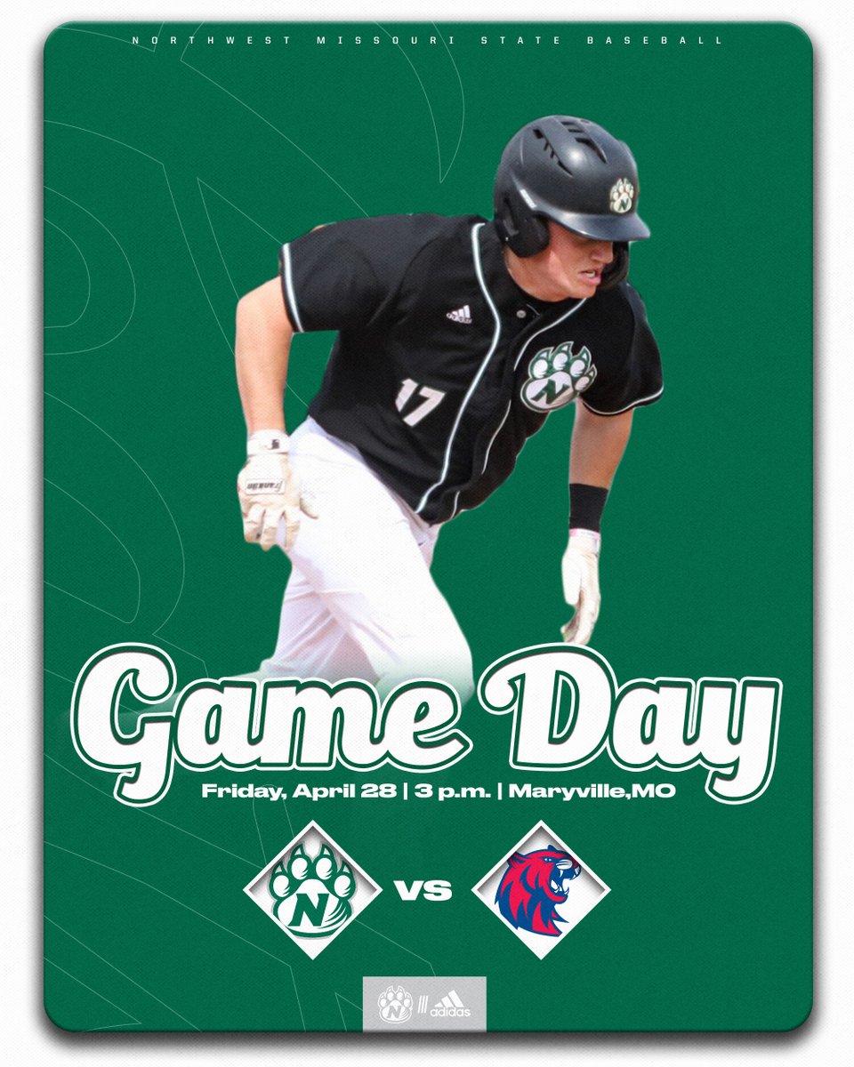 NWBearcatBSB's tweet photo. ‼️ GAME DAY ‼️

🆚 Rogers State
⏰ : 3 p.m. 
📍 : Bearcat Baseball Field
🖥 : https://t.co/oFYnVdjnRq
📊 : https://t.co/5UqPjEiRDl https://t.co/GGHuwFyg2y