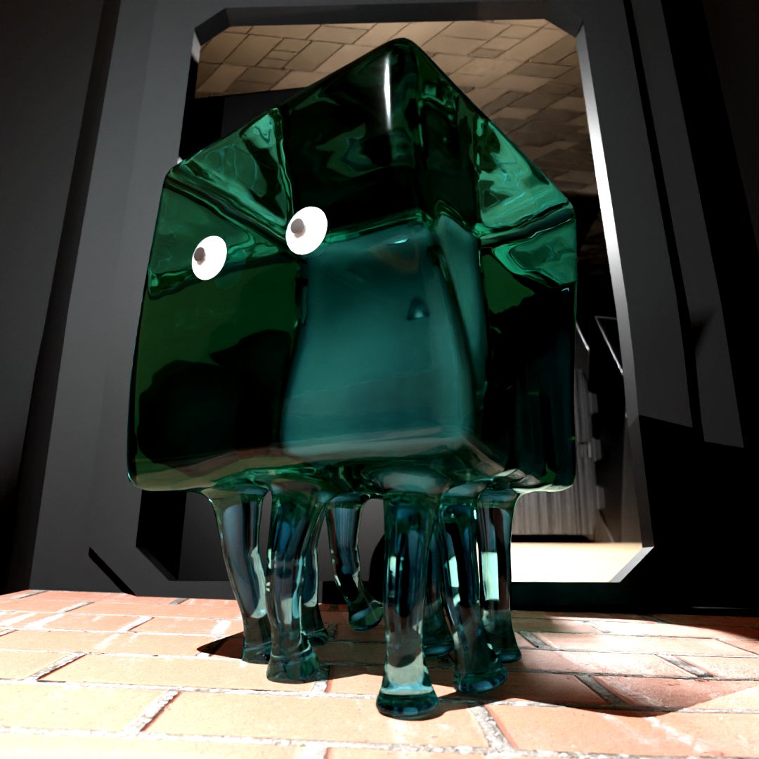 SmirkingDgnStd's tweet photo. Bob a waste filtration and analysis specialist with an amorphous gelatinous cube embodied A.I. Who's full name is Robert Fitzgerald Rodriguez Jones.(from https://t.co/5LbdCxtxYN) #MandatoryTrust | web cartoon https://t.co/rGj51gB0nW