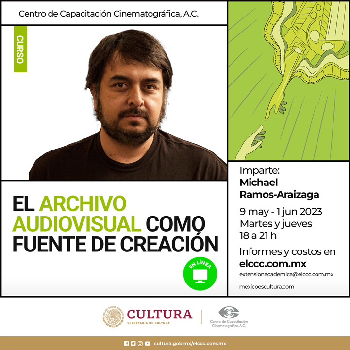 CCCMexico's tweet photo. Una introducción a las prácticas de la creación audiovisual con material de archivo
#CursoCCC
El Archivo Audiovisual como Fuente de Creación
Imparte: Michael Ramos-Araizaga
Inicia el 9 de mayo
https://t.co/swt32pWfOv
Info + costos extensionacademica@elccc.com.mx https://t.co/fNBOF5HPLK