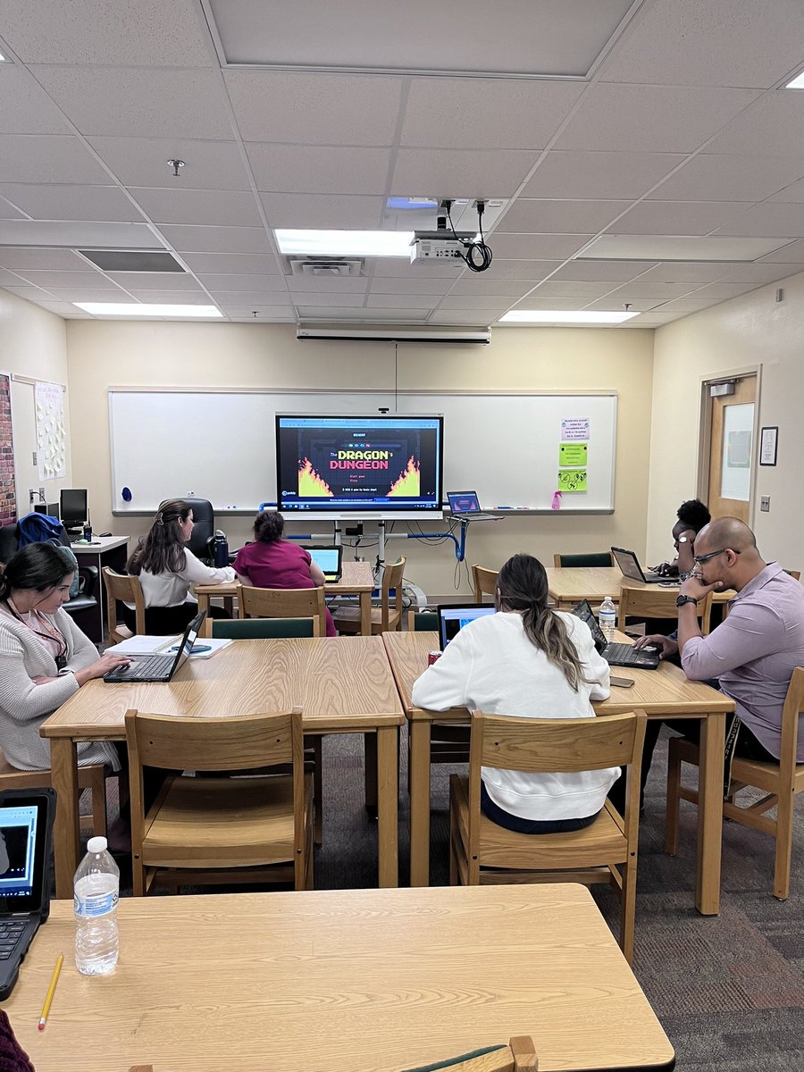 A creative approach to testing training today: after interactive Nearpod presentation 💻the teachers answered questions to collect gems 💎and slayer the dragon🐲.<a href="/LegacyMS_OCPS/">Legacy Middle School</a>