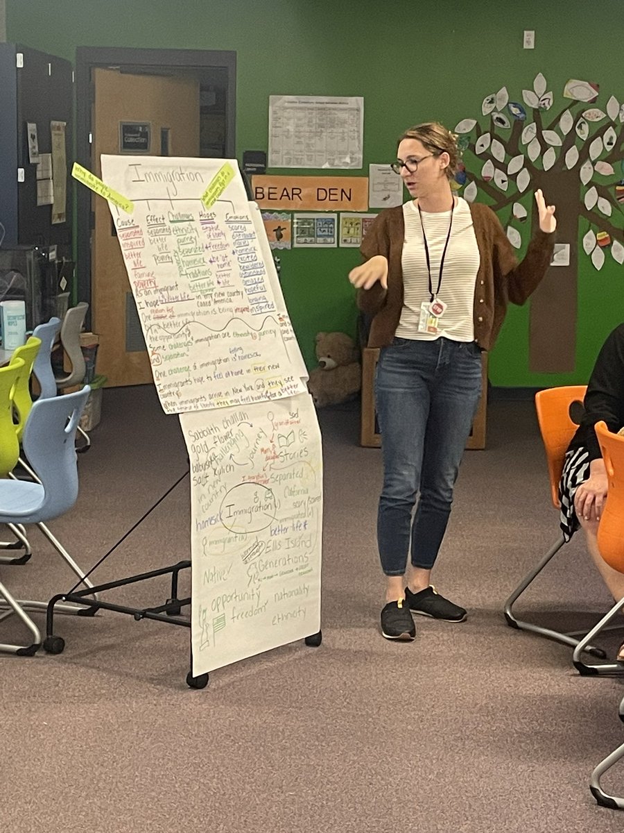 Teacher leaders showed us how to use layered text &amp; video clips to preview essential vocab for the W&amp;W module. First a splash of all the words go on the circle map. Then on the tree map into categories. Next, students use this resource for sentence construction.