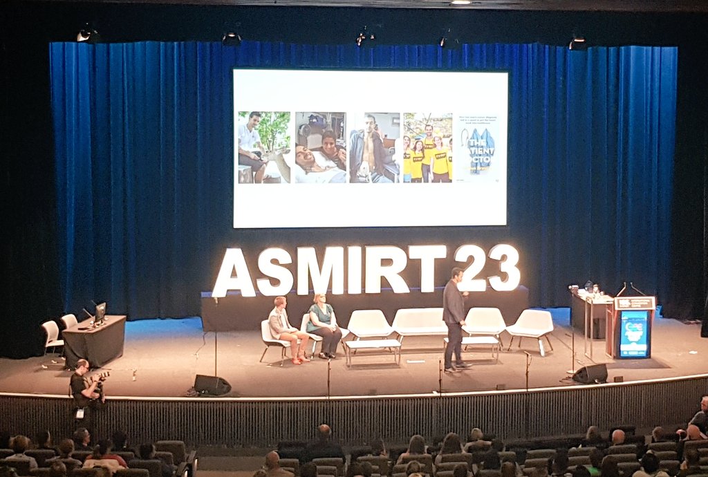Inspiring plenary at  #ASMIRT2023 from @benbravery discussing his patient journey through cancer and his subsequent decision to train as a medical doctor. His new book, The Patient Doctor, is a must read for anyone interested in #patientcentredcare