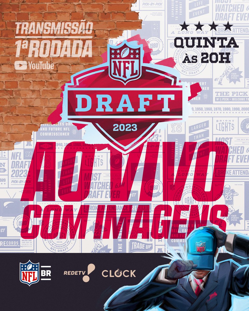 NFLBrasil's tweet photo. VAMOS AO VIVO COM O #NFLDraft 

@raphaomartins , @Golim_ e @lipevieira analisando todas as escolhas com imagens direto de Kansas City.

🔸https://t.co/oOGzwfqd7c https://t.co/owJxJXWZ4z