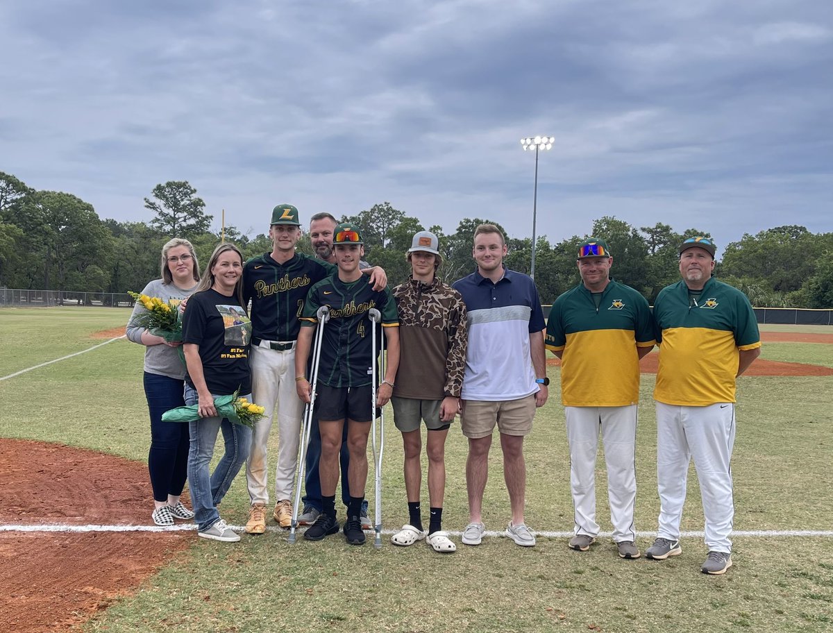 Senior Night @ Lecanto High Lecanto High School. The Panthers face off against South Sumter. Seniors Jaden “Corn rows” Fritz and Zach Hooper were honored by fans and Panther Nation. #OneLecanto_news