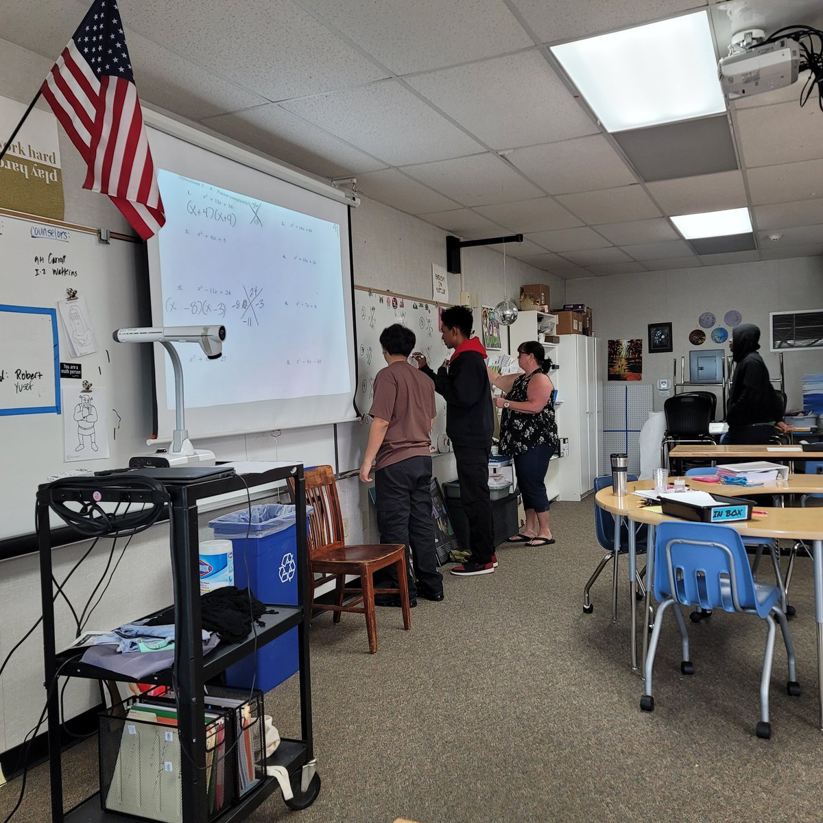 Mathing in Ms. Deamude's class! <a href="/adeamude/">Angela DeaMude</a> <a href="/ChapCares/">Chaparral HS</a>