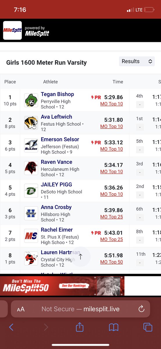 De Soto Girls Track and Field tweet media