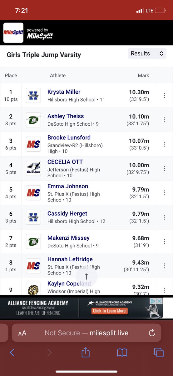 De Soto Girls Track and Field tweet media