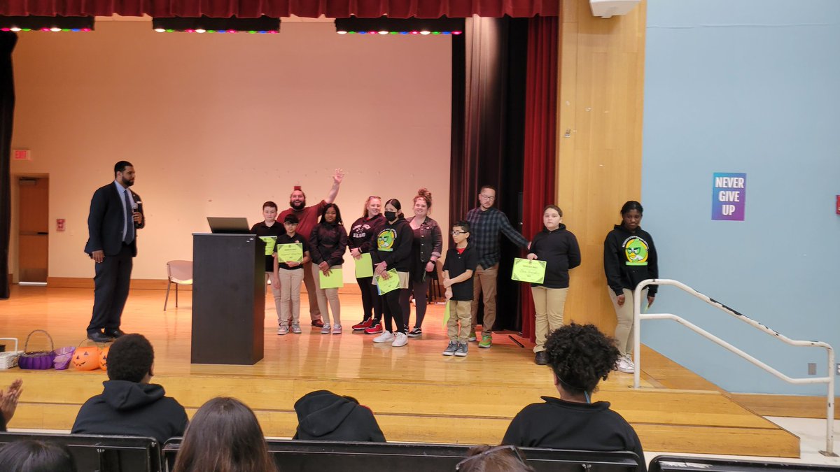 BSTEM5thgrade's tweet photo. Combined Assembly for March and April! Celebrating our 5th and 6th grade student of the months, UA awards, and Perfect Attendance awards, and Math goal achieved awards! 🥰 So proud of all of these amazing students! @BSTEMhartford @PrincipalBSTEM @BSTEM6thGrade https://t.co/xWKS8czRUx